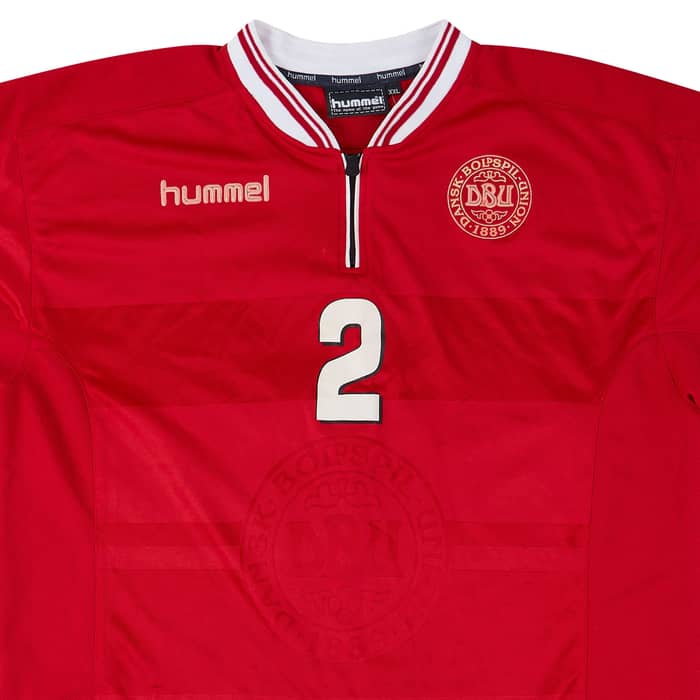 2000-02 Denmark Match Issue Home Shirt #2 (Colding)