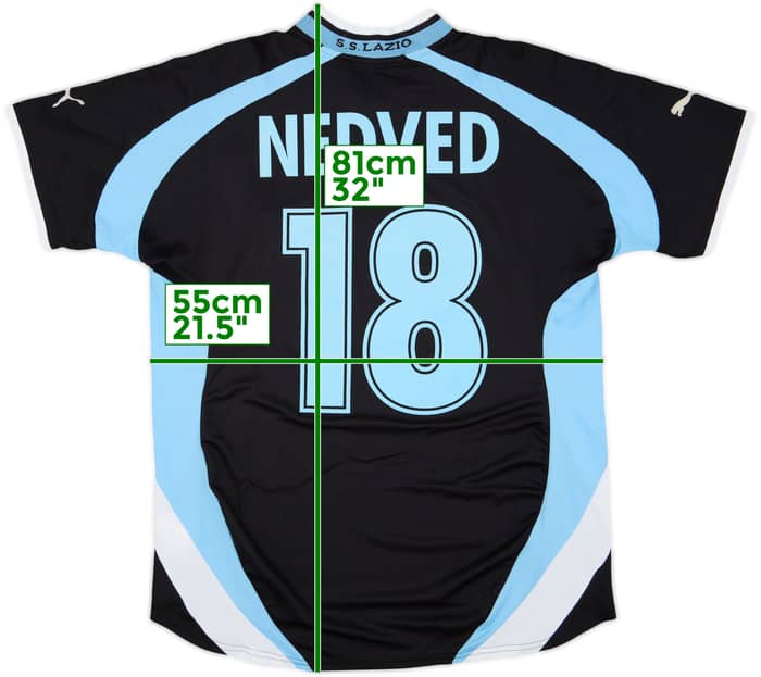 1998-99 Lazio Away Shirt Nedved #18 - 6/10 - (XL)