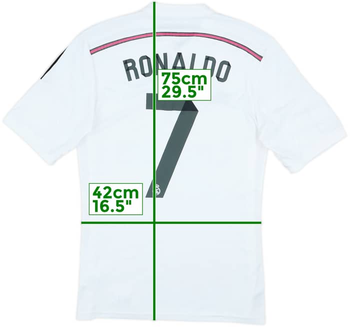 2014-15 Real Madrid Home Shirt Ronaldo #7 - 6/10 - (M)