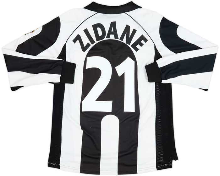 1997-98 Juventus Centenary Home L/S Shirt Zidane #21 - 6/10 - (M)