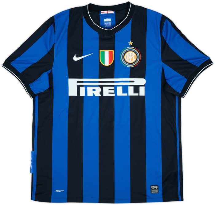 2009-10 Inter Milan Home Shirt Eto'o #9 - 8/10 - (L)