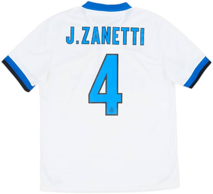 2013-14 Inter Milan Away Shirt J.Zanetti #4 - 6/10 - (L)