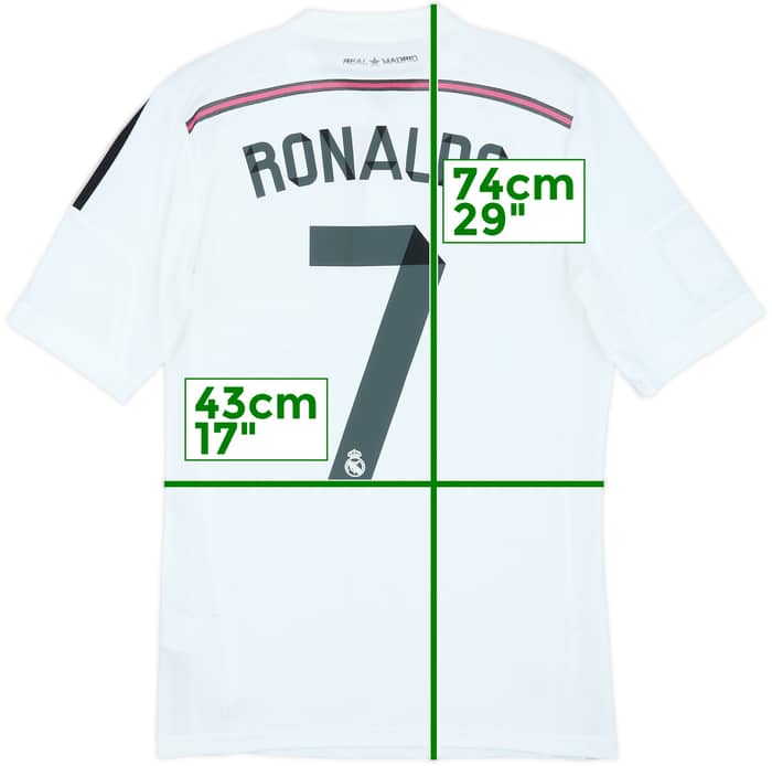 2014-15 Real Madrid Home Shirt Ronaldo #7 - 6/10 - (S)