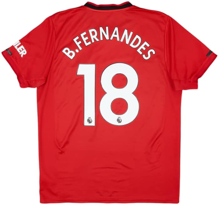 2019-20 Manchester United Home Shirt B.Fernandes #18 - 5/10 - (L)