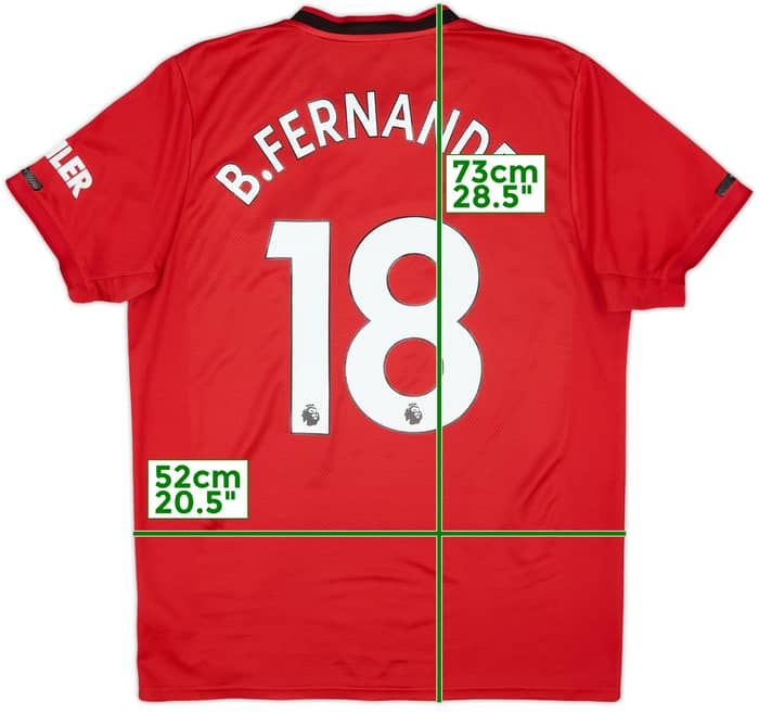 2019-20 Manchester United Home Shirt B.Fernandes #18 - 5/10 - (L)