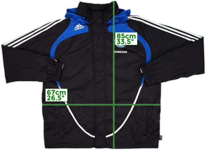 2008-09 Chelsea adidas Hooded Rain Jacket - 6/10 - (XL)