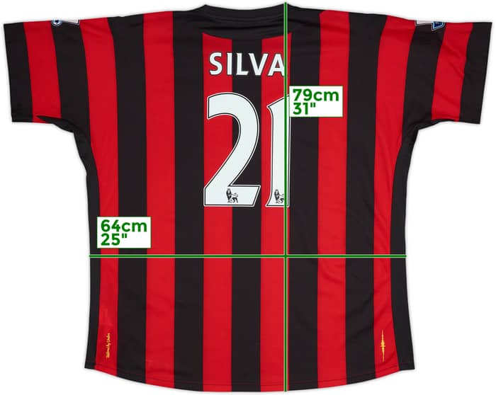 2011-12 Manchester City Away Shirt Silva #21 (XXL)
