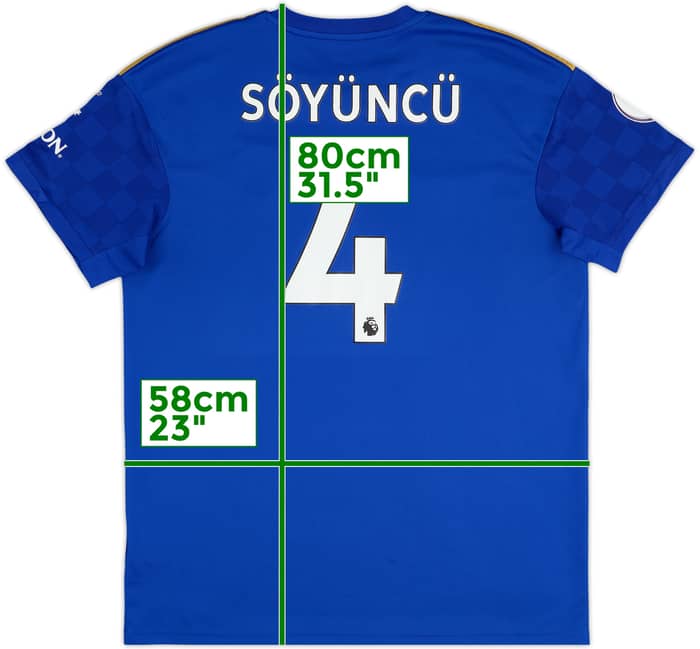 2019-20 Leicester Home Shirt Soyuncu #4 - 7/10 - (XL)