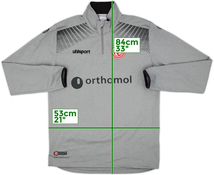 2017-18 Fortuna Dusseldorf Uhlsport 1/4 Zip Drill Top - 8/10 - (XL)