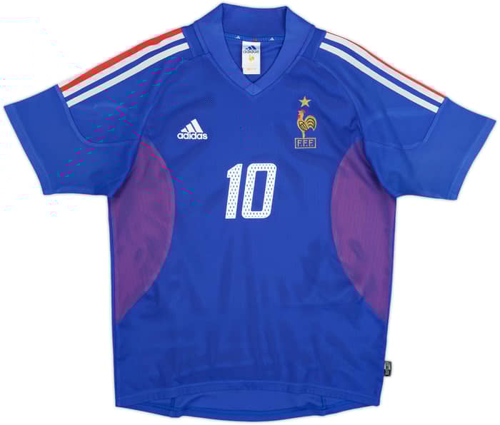 2002-04 France Home Shirt Zidane #10 - 5/10 - (M)