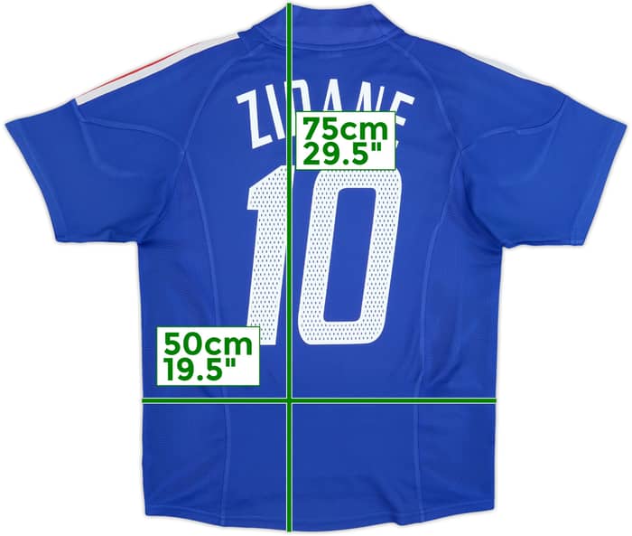 2002-04 France Home Shirt Zidane #10 - 5/10 - (M)