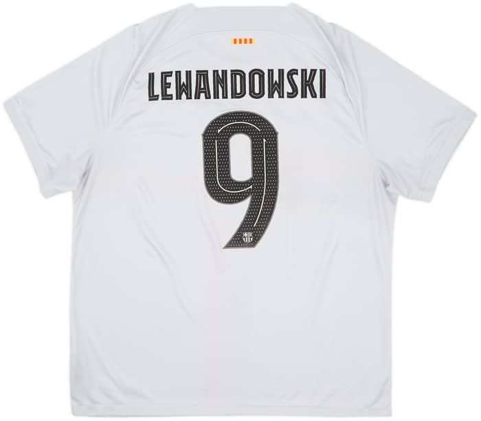 2022-23 Barcelona Third Shirt Lewandowski #9 - 8/10 - (XXL)