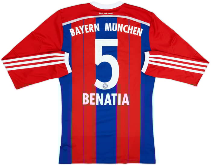 2014-15 Bayern Munich Home L/S Shirt Benatia #5 - 6/10 - (M)