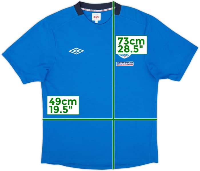 2010-11 England Umbro Training Shirt - 8/10 - (L)