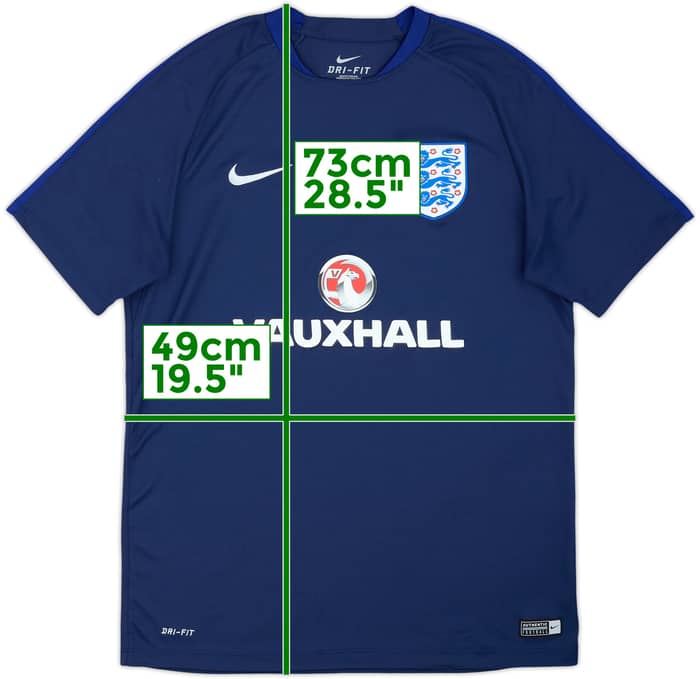 2016-17 Inglaterra Nike Camiseta de Entrenamiento - 8/10 - (L)