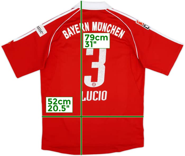 2005-06 Bayern Munich Home Shirt Lucio #3 - 6/10 - (M)