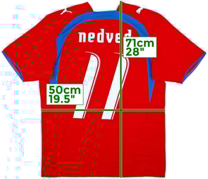 2006-08 Czech Republic Home Shirt Nedved #11 (S)