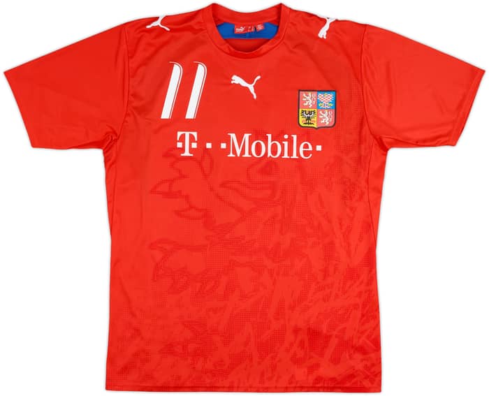 2006-08 Czech Republic Basic Home Shirt Nedved #11 - 9/10 - (M)