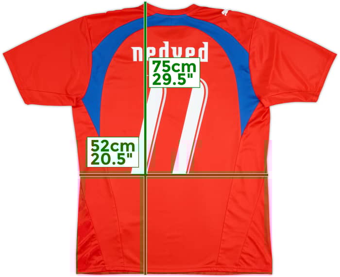 2006-08 Czech Republic Basic Home Shirt Nedved #11 - 9/10 - (M)