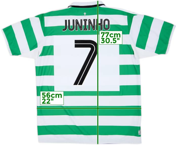 2004-05 Celtic Home Shirt Juninho #7 - 6/10 - (XL)