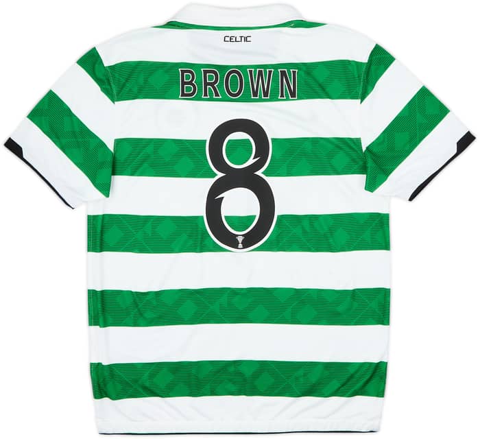 2010-12 Celtic Home Shirt Brown #8 - 5/10 - (M)