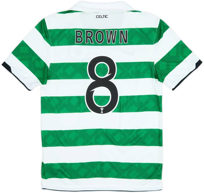 2010-12 Celtic Home Shirt Brown #8 - 6/10 - (S)