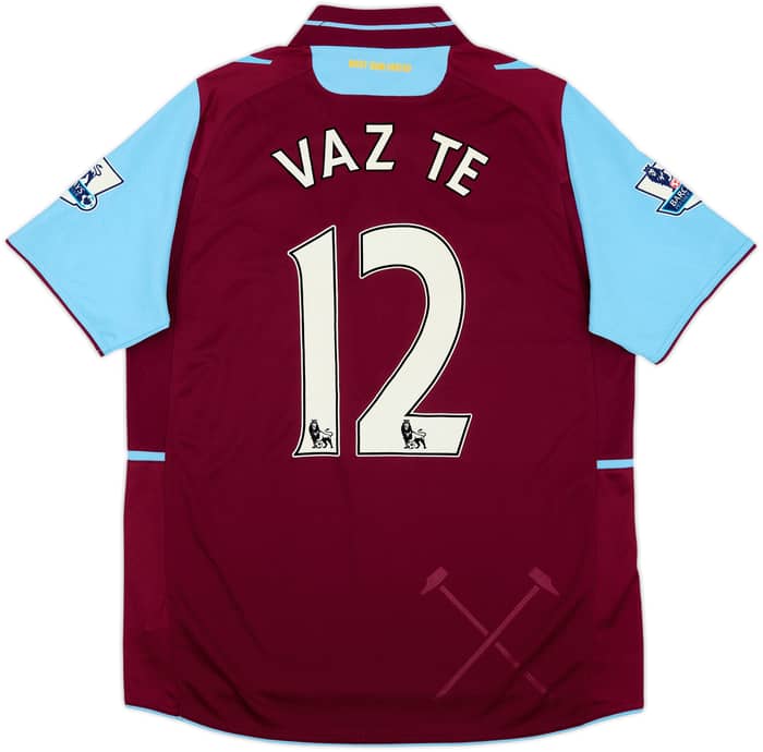 2012-13 West Ham Home Shirt Vaz Te #12 - 8/10 - (M)