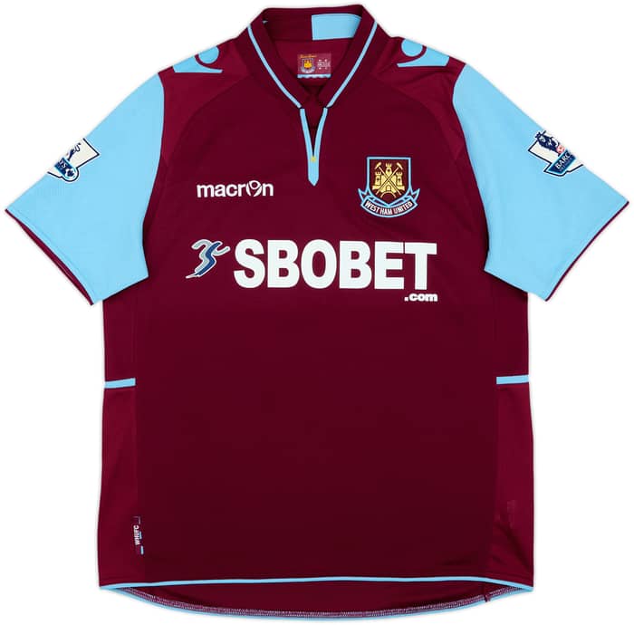 2012-13 West Ham Home Shirt Vaz Te #12 - 8/10 - (M)