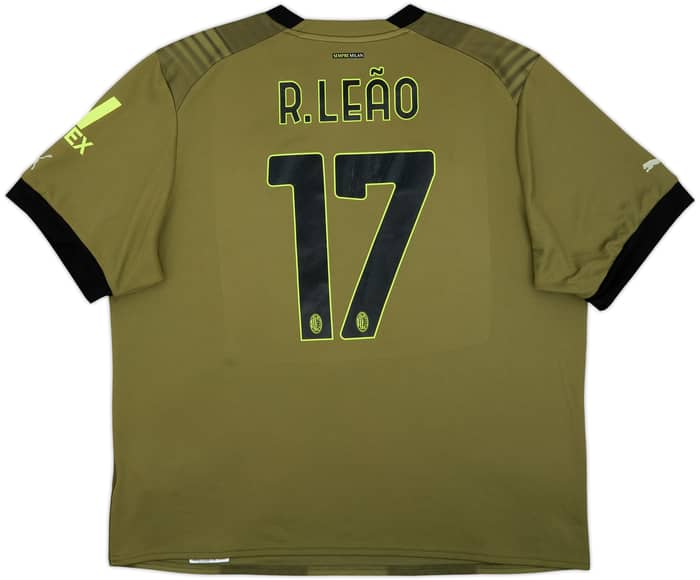 2022-23 AC Milan Third Shirt R.Leao #17 - 7/10 - (XXL)