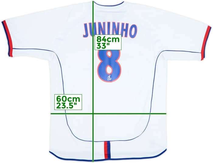 2002-04 Lyon Home Shirt Juninho #8 - 8/10 - (XL)