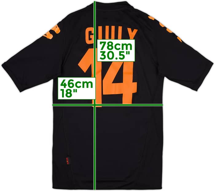 2007-08 Roma Third Shirt Giuly #14 - 5/10 - (L)