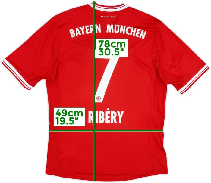 2013-14 Bayern Munich Home Shirt Ribery #7 - 6/10 - (L)
