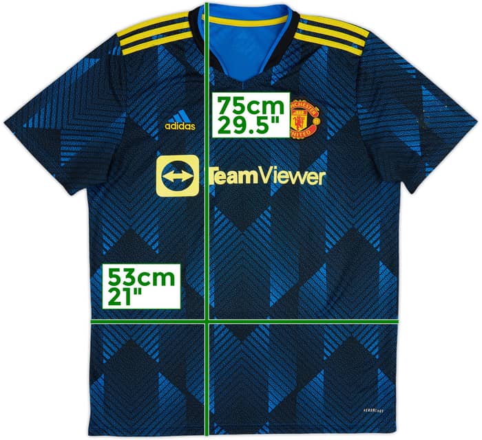 2021-22 Manchester United Third Shirt - 4/10 - (L)