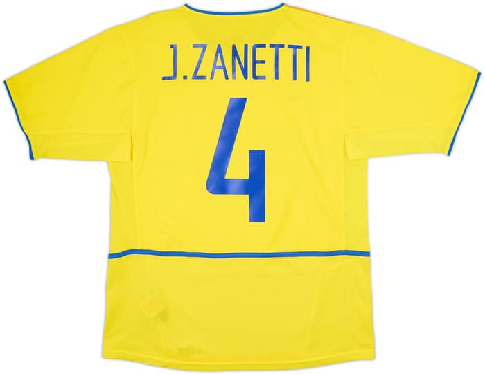 2002-03 Inter Milan Third Shirt J.Zanetti #4 - 10/10 - (M)