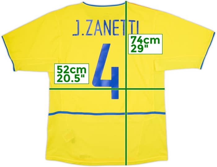 2002-03 Inter Milan Third Shirt J.Zanetti #4 - 10/10 - (M)