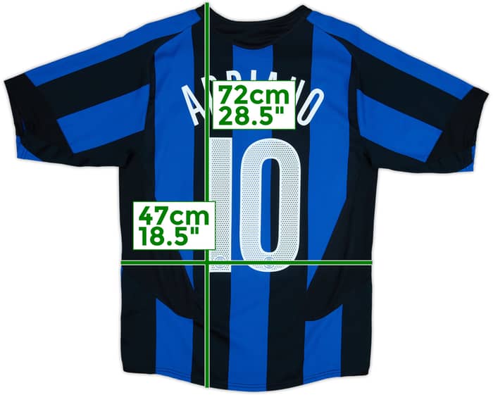 2005-06 Inter Milan Home Shirt Adriano #10 - 8/10 - (S)
