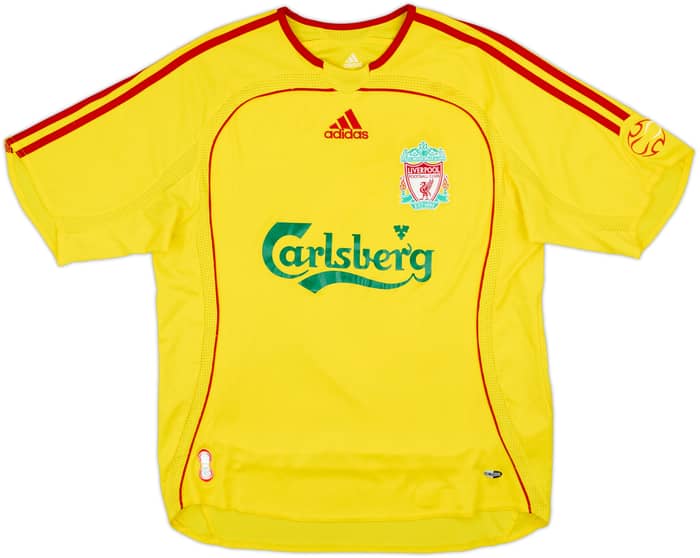 2006-07 Liverpool Away Shirt Gerrard #8 - 6/10 - (L.Boys)