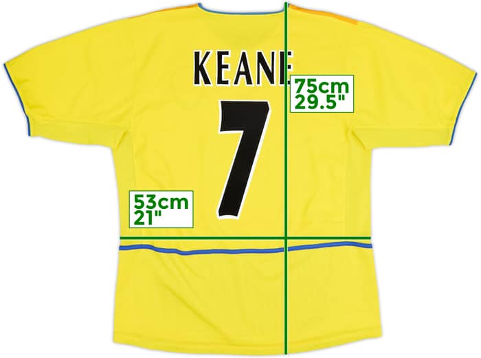2002-03 Leeds United Away Shirt Keane #7 - 8/10 - (L)