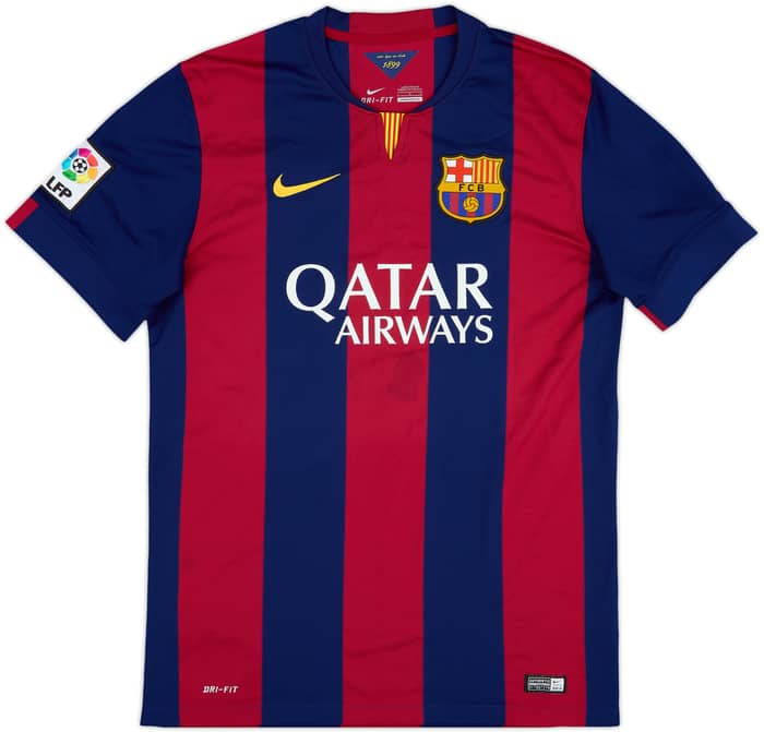 2014-15 Barcelona Home Shirt Neymar Jr #11 - 8/10 - (L)