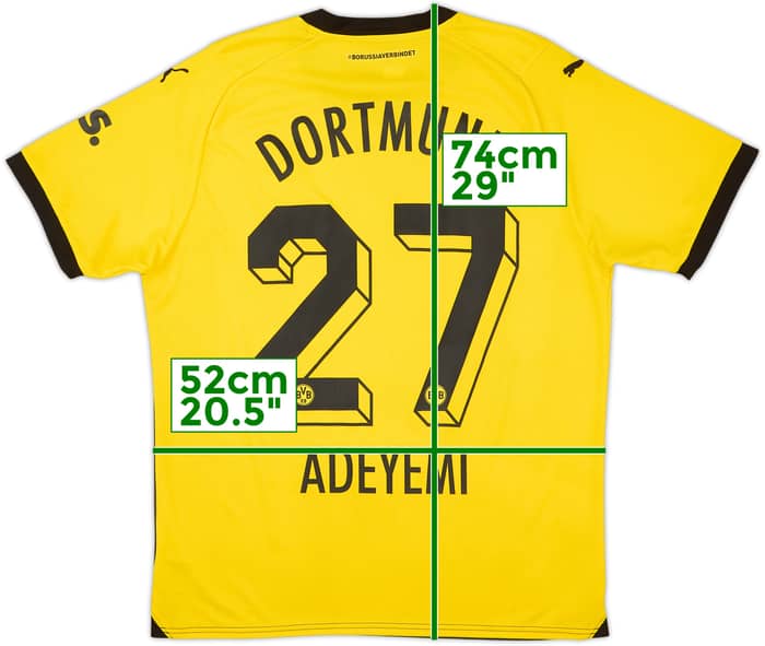 2023-24 Borussia Dortmund Home Shirt Adeyemi #27 - 8/10 - (L)