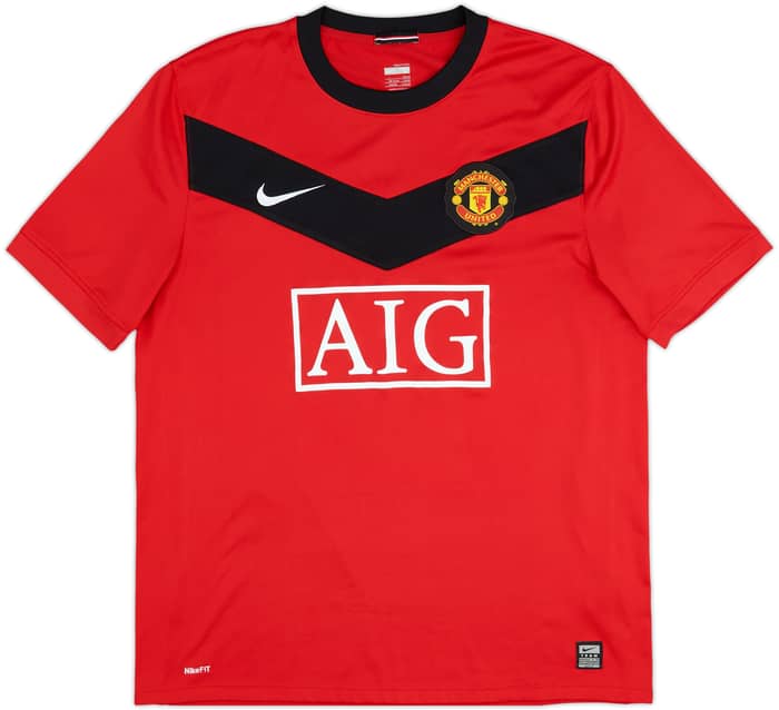 2009-10 Manchester United Home Shirt J.S.Park #13 - 8/10 - (L)