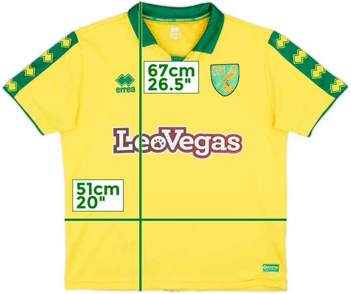 2017-18 Norwich Home Shirt - 5/10 - (M)