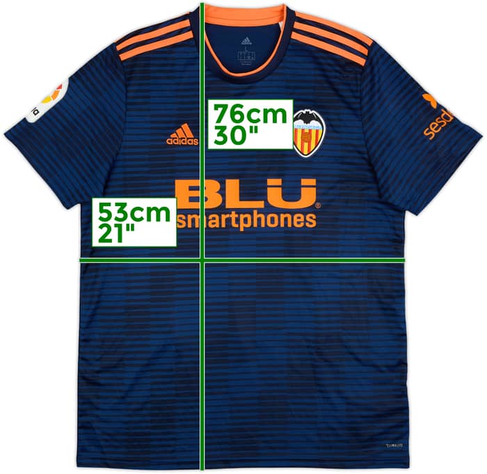 2018-19 Valencia Away Shirt - 10/10 - (L)