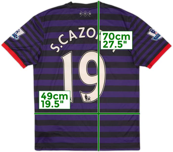 2012-13 Arsenal Away Shirt S.Cazorla #19 - 6/10 - (M)