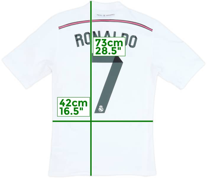 2014-15 Real Madrid Home Shirt Ronaldo #7 - 6/10 - (S)