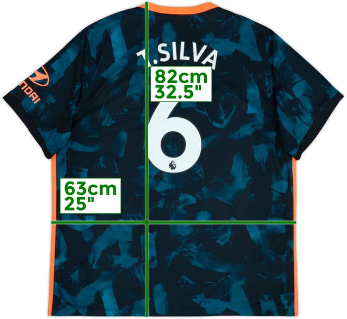 2021-22 Chelsea Third Shirt T.Silva #6 - 10/10 - (XXL)