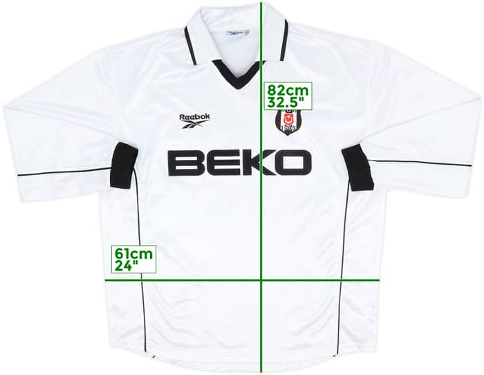 2000-01 Besiktas Home L/S Shirt - 7/10 - (XXL)