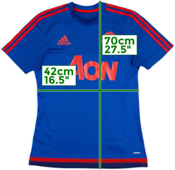 2015-16 Manchester United adizero Training Shirt - 8/10 - (S)