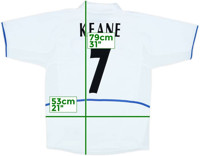 2002-03 Leeds United Home Shirt Keane #7 - 6/10 - (XL)