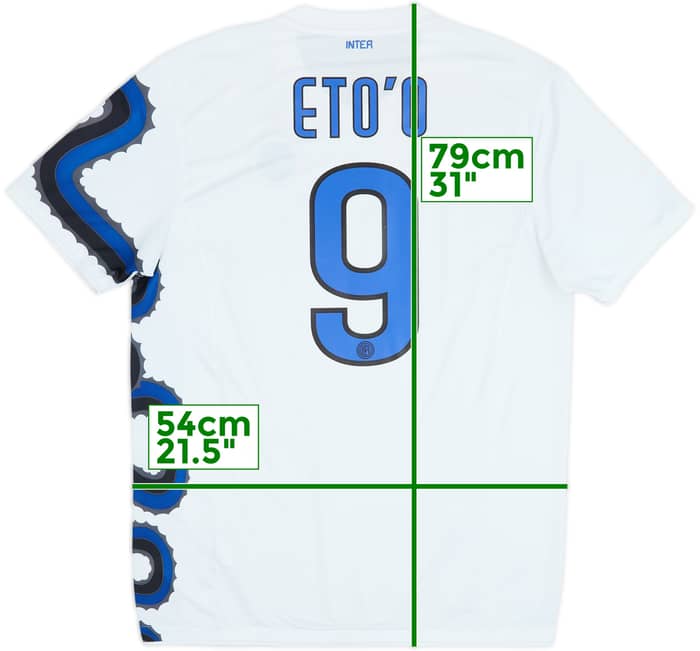 2010-11 Inter Milan Away Shirt Eto'o #9 - 6/10 - (L)